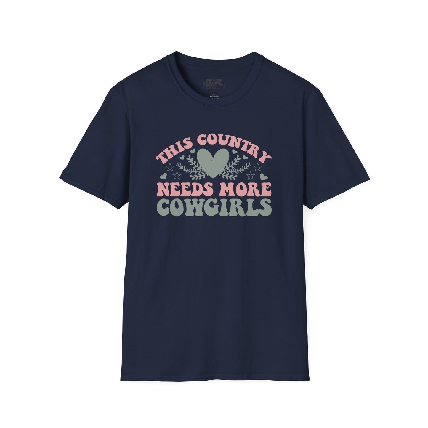 this country needs more cowgirls t-shirt navy t-shirt cowgirl gift idea