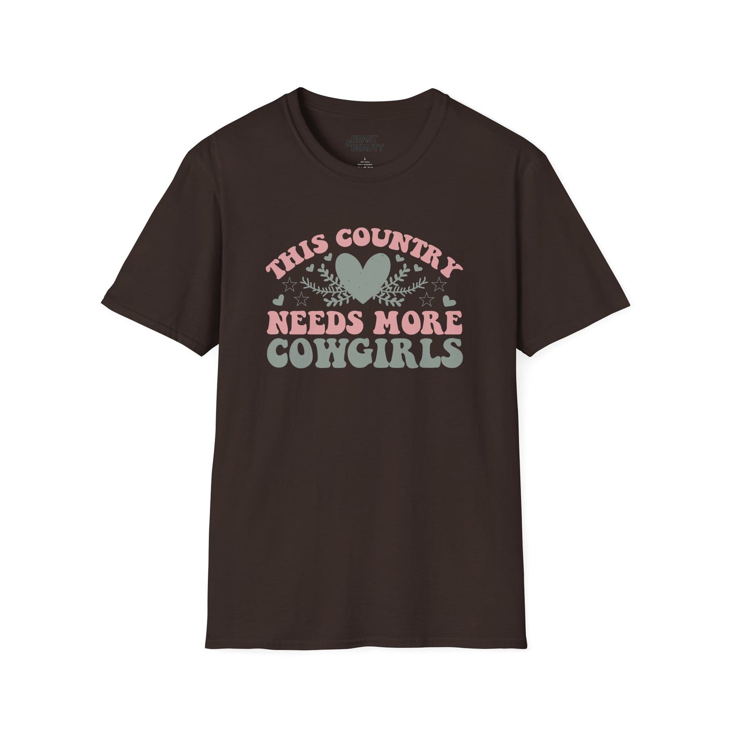 this country needs more cowgirls t-shirt dark chocolate t-shirt cowgirl gift idea