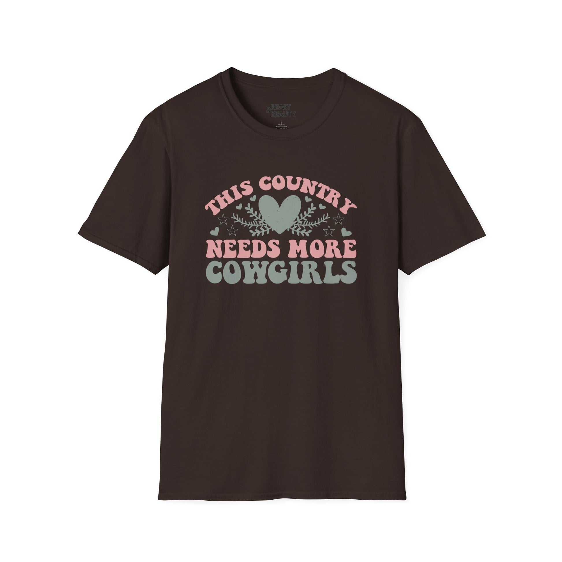 this country needs more cowgirls t-shirt dark chocolate t-shirt cowgirl gift idea