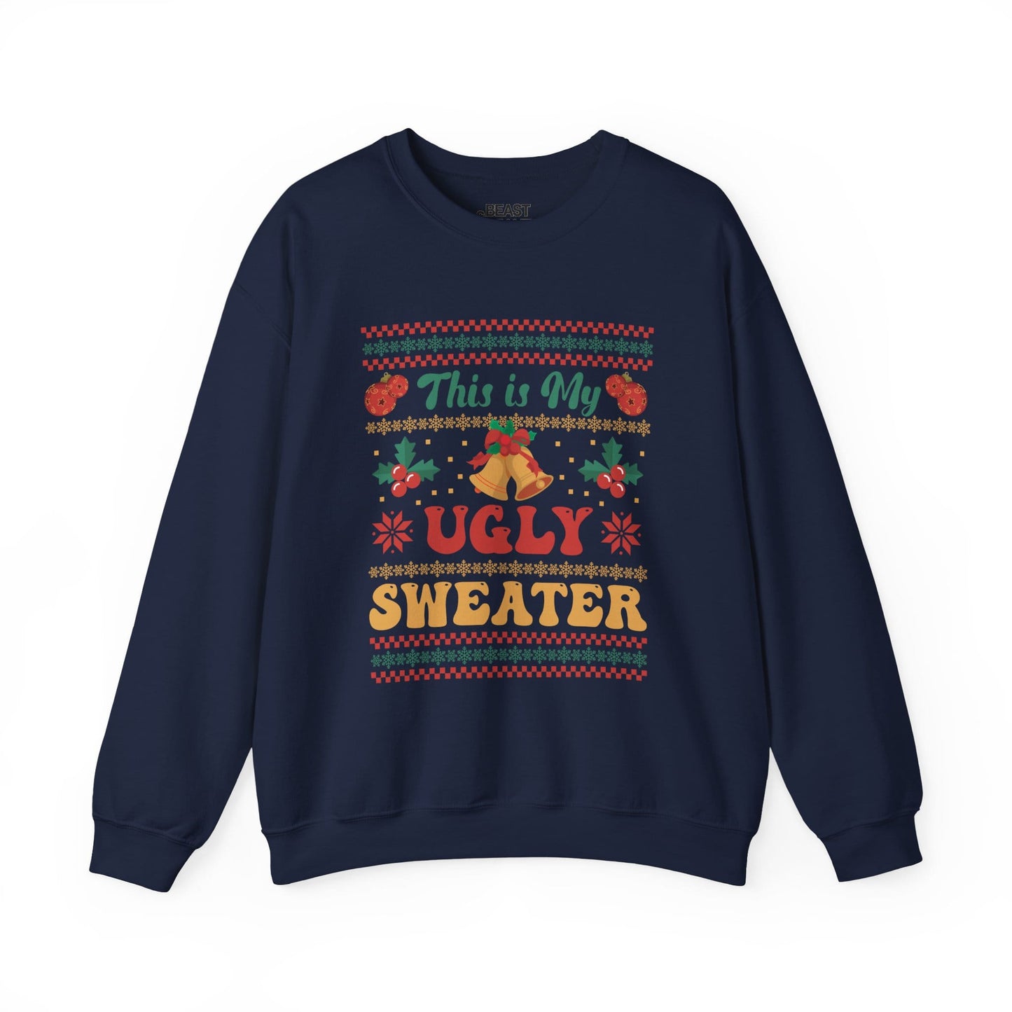 this is my ugly sweater christmas sweatshirt navy sweatshirt Christmas gift idea