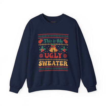 this is my ugly sweater christmas sweatshirt navy sweatshirt Christmas gift idea
