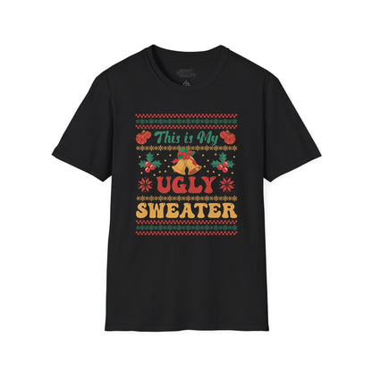 this is my ugly sweater christmas t-shirt black t-shirt Christmas gift idea