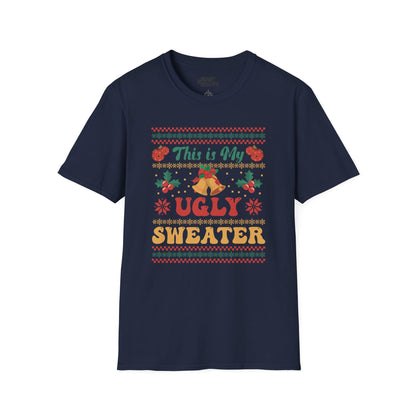 this is my ugly sweater christmas t-shirt navy t-shirt Christmas gift idea