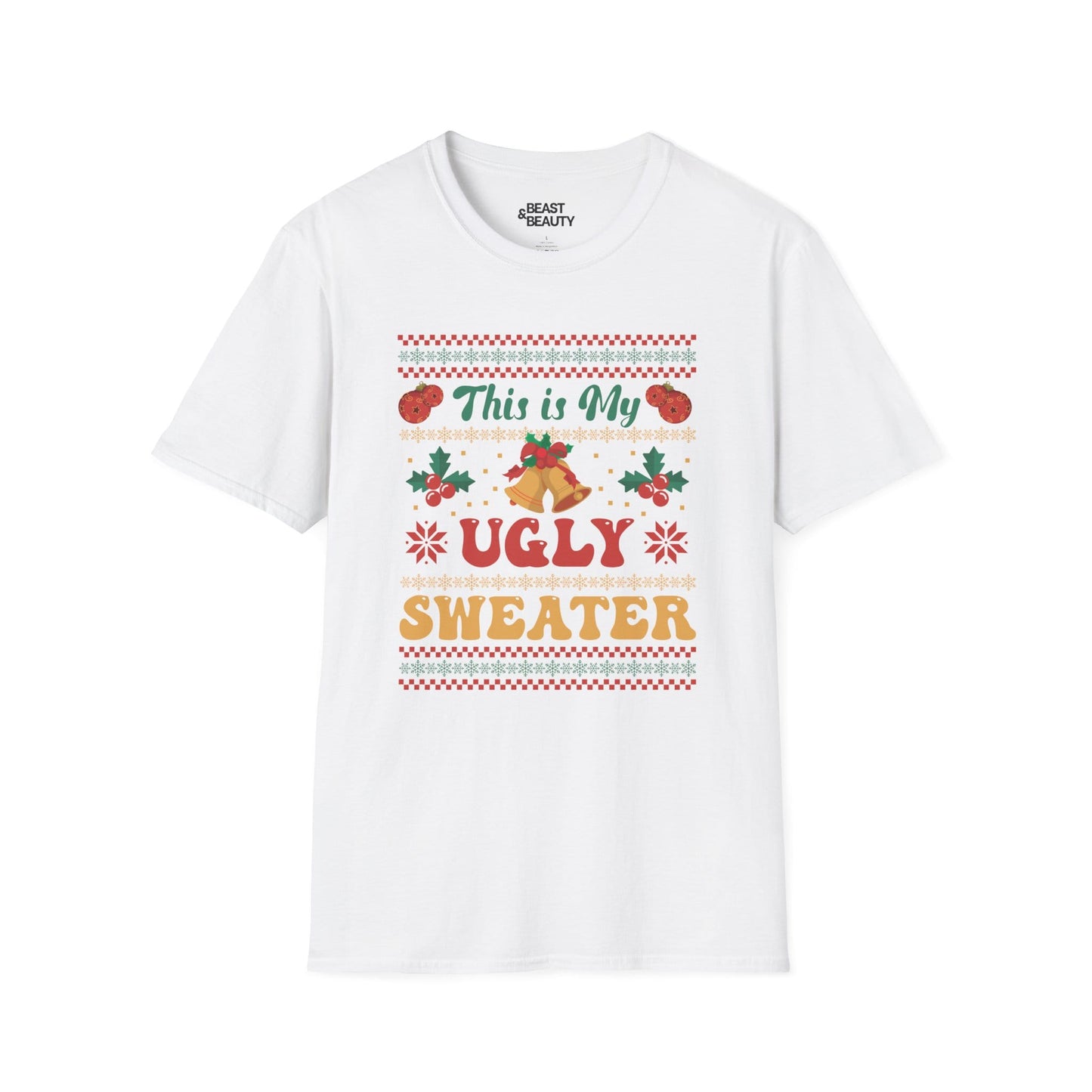 this is my ugly sweater christmas t-shirt white t-shirt Christmas gift idea