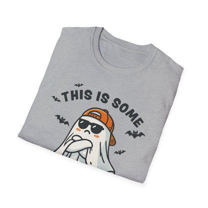 This Is Some Boo Sheet Funny Ghost Halloween T-Shirt - funny t-shirt by Cheeky Business