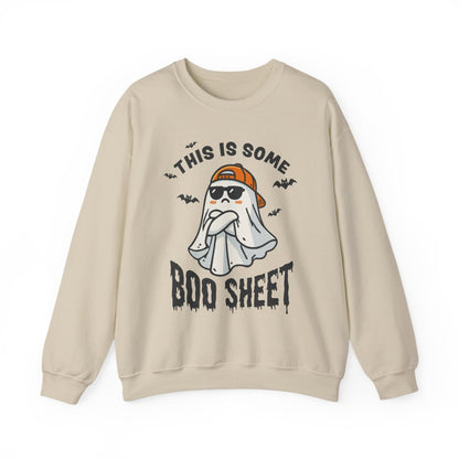 This Is Some Boo Sheet Funny Halloween Sweatshirt - funny sweatshirt by Cheeky Business