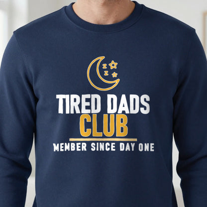 Tired Dads Club Funny Dad T-Shirt & Sweatshirt close-up