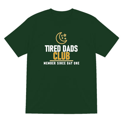 Tired Dads Club Funny Dad T-Shirt & Sweatshirt T-Shirt in Forest Green