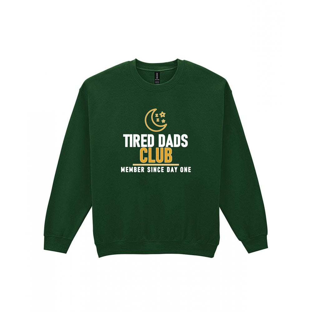 Tired Dads Club Funny Dad T-Shirt & Sweatshirt Sweatshirt in Forest Green