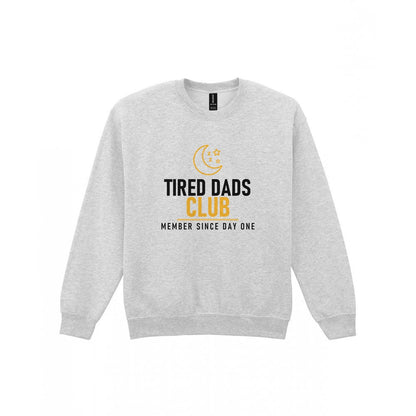 Tired Dads Club Funny Dad T-Shirt & Sweatshirt Sweatshirt in Sport Grey