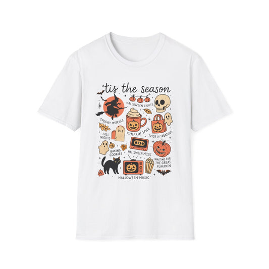'Tis The Season Halloween Collage T-Shirt - funny t-shirt by Cheeky Business