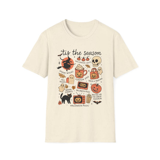 'Tis The Season Halloween Collage T-Shirt - funny t-shirt by Cheeky Business