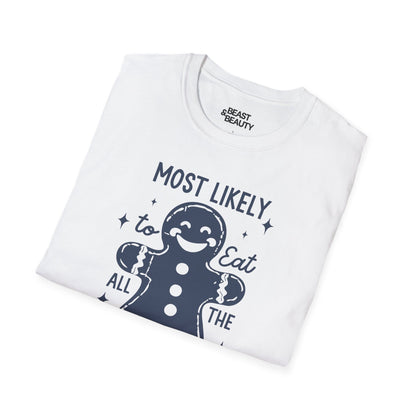 title most likely to eat all the christmas cookies t-shirt t-shirt Christmas gift idea image 5