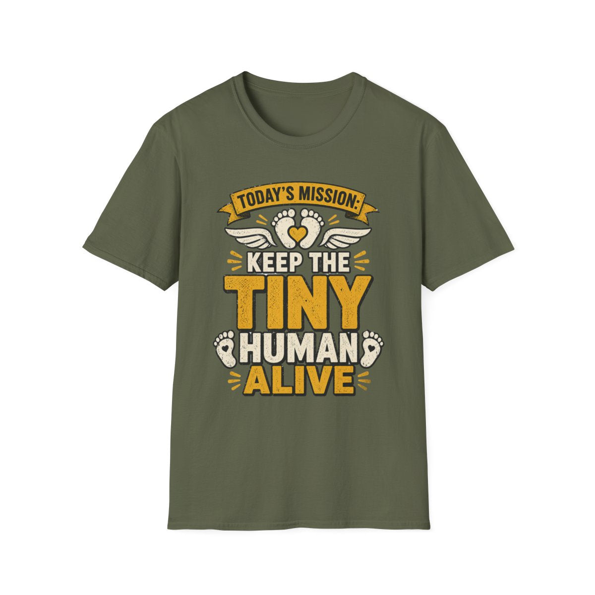 Today's Mission: Keep The Tiny Human Alive T-Shirt t-shirt product image 4 from Beast and Beauty
