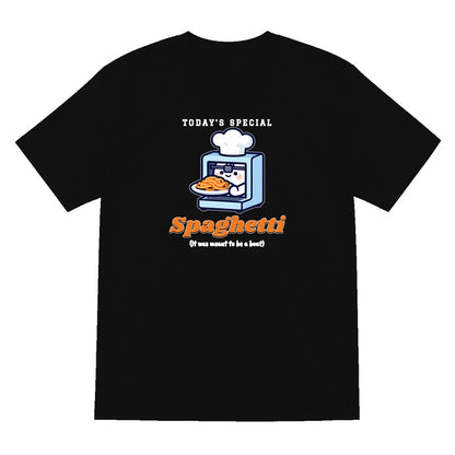 Today's Special Spaghetti Funny 3D Printing T-Shirt & Sweatshirt T-Shirt in Black