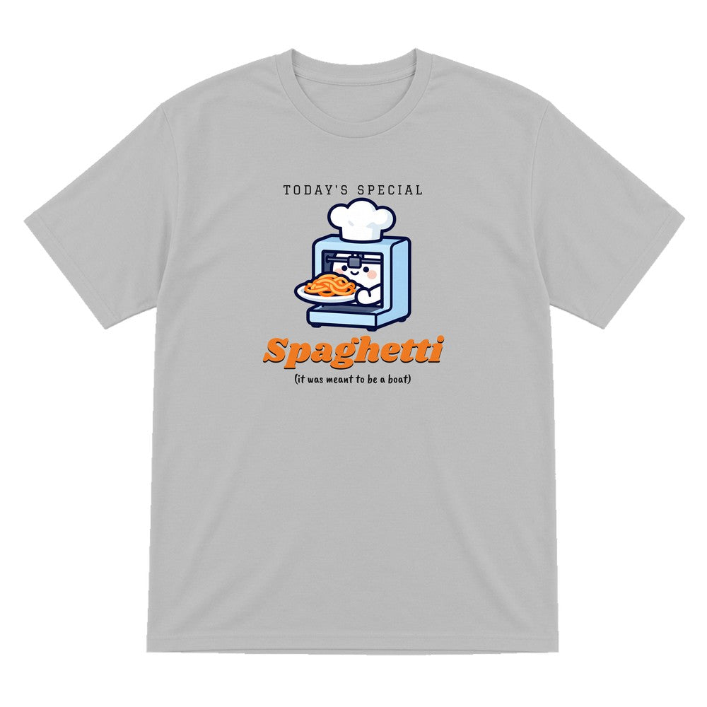 Today's Special Spaghetti Funny 3D Printing T-Shirt & Sweatshirt T-Shirt in Sport Grey