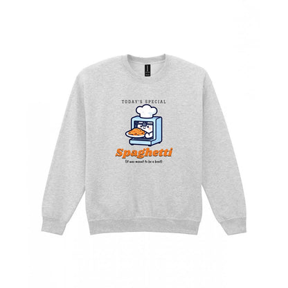 Today's Special Spaghetti Funny 3D Printing T-Shirt & Sweatshirt Sweatshirt in Sport Grey