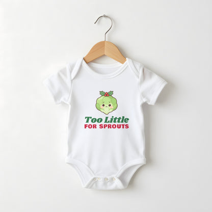 Too Little For Sprouts funny baby grow