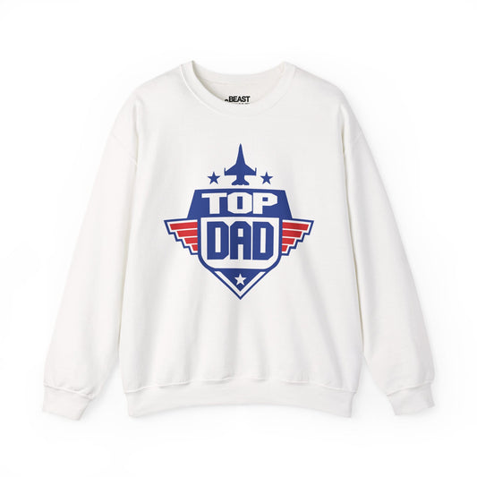 top dad sweatshirt white sweatshirt Father's Day gift idea