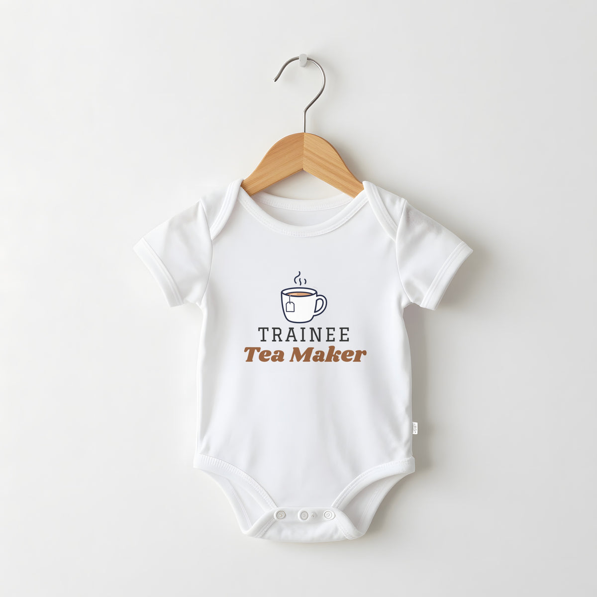 Trainee Tea Maker funny baby grow