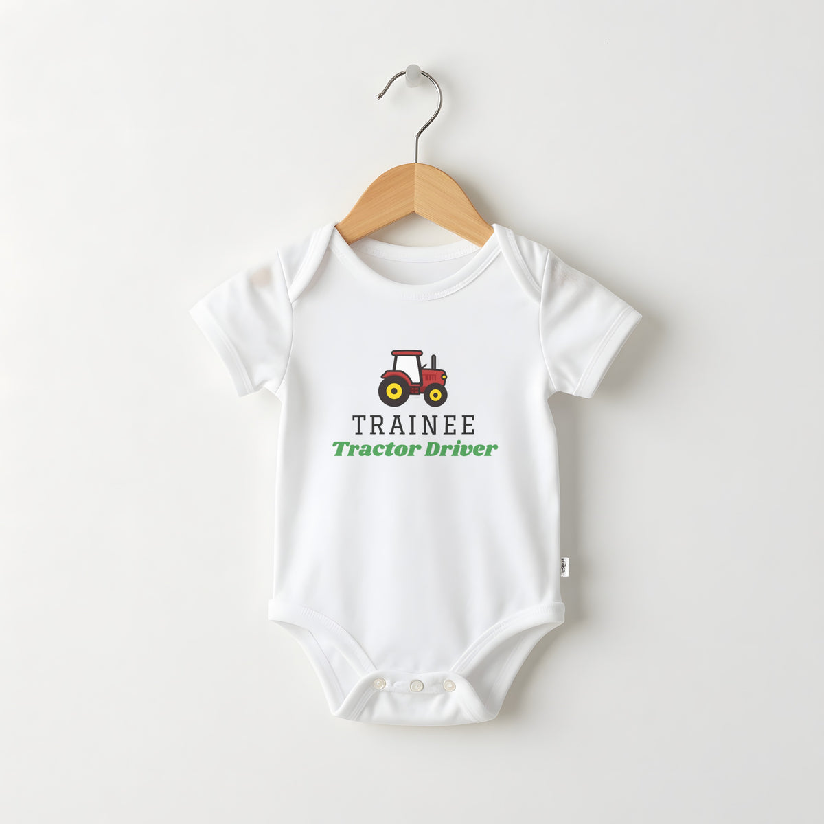Trainee Tractor Driver funny baby grow