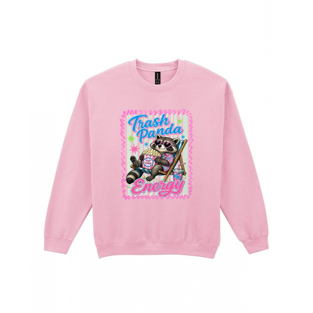 Trash Panda Energy T-Shirt & Sweatshirt Sweatshirt in Light Pink