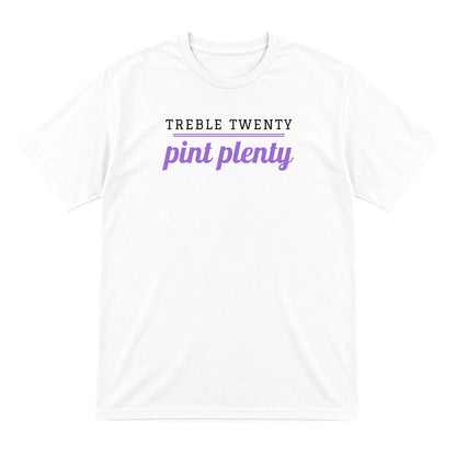 Treble Twenty Pint Plenty Funny Darts T-Shirt & Sweatshirt T-Shirt in White