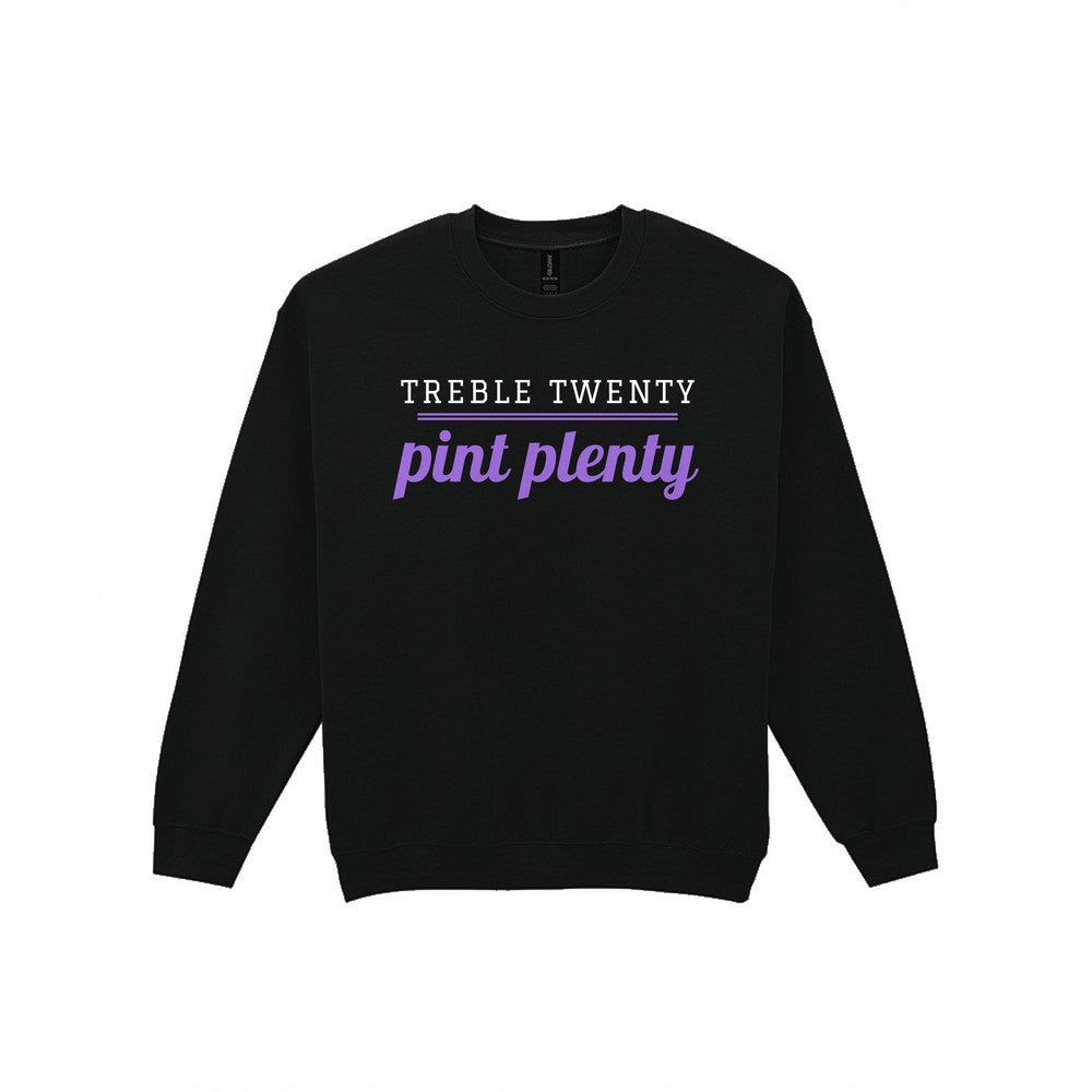Treble Twenty Pint Plenty Funny Darts T-Shirt & Sweatshirt Sweatshirt in Black