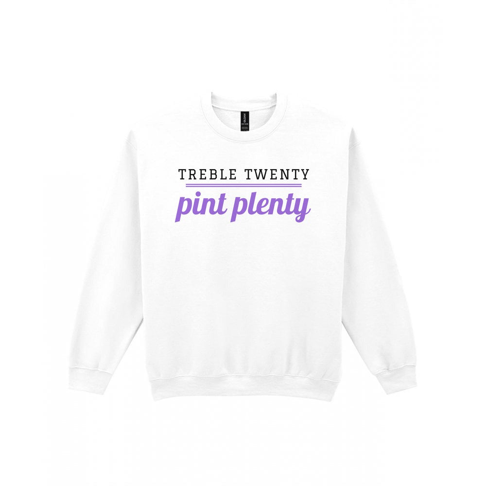 Treble Twenty Pint Plenty Funny Darts T-Shirt & Sweatshirt Sweatshirt in White
