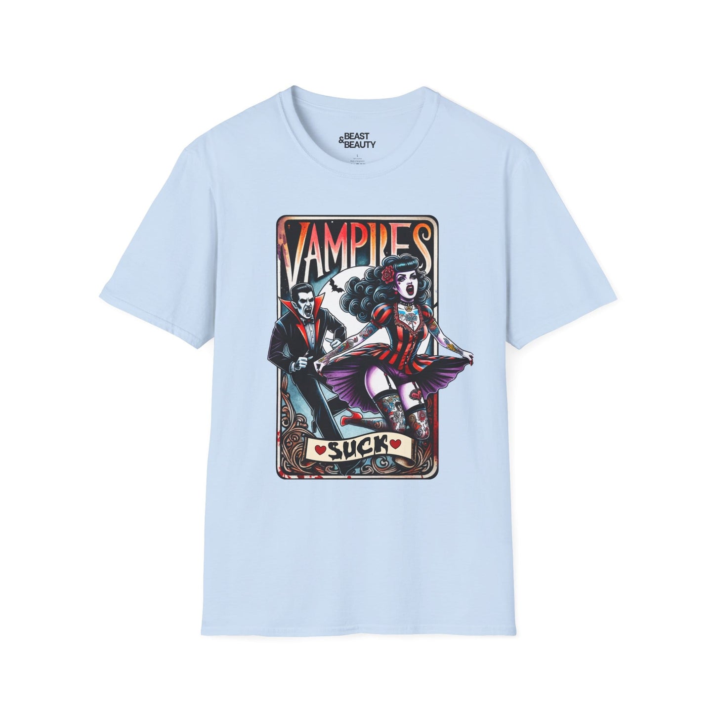 vampires suck gothic tarot t-shirt t-shirt fifth colour product image