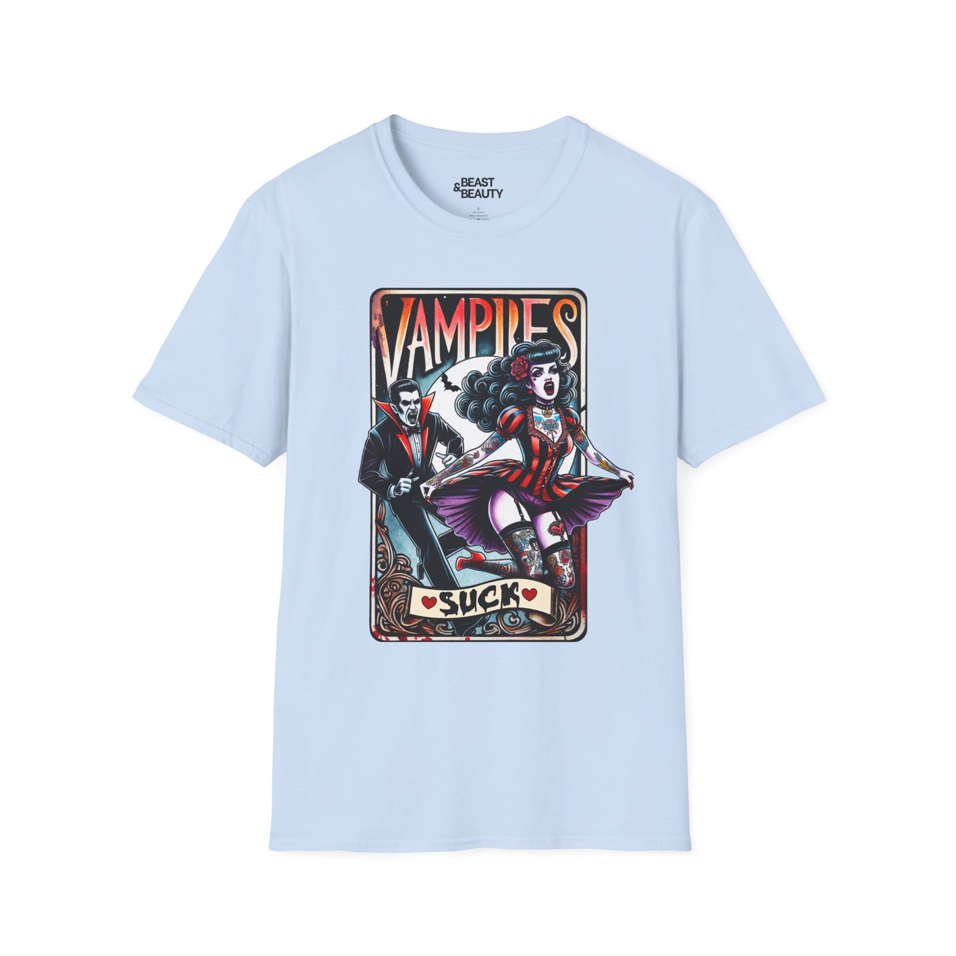vampires suck gothic tarot t-shirt t-shirt fifth colour product image
