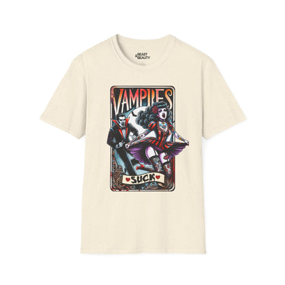 vampires suck gothic tarot t-shirt t-shirt fourth colour product image