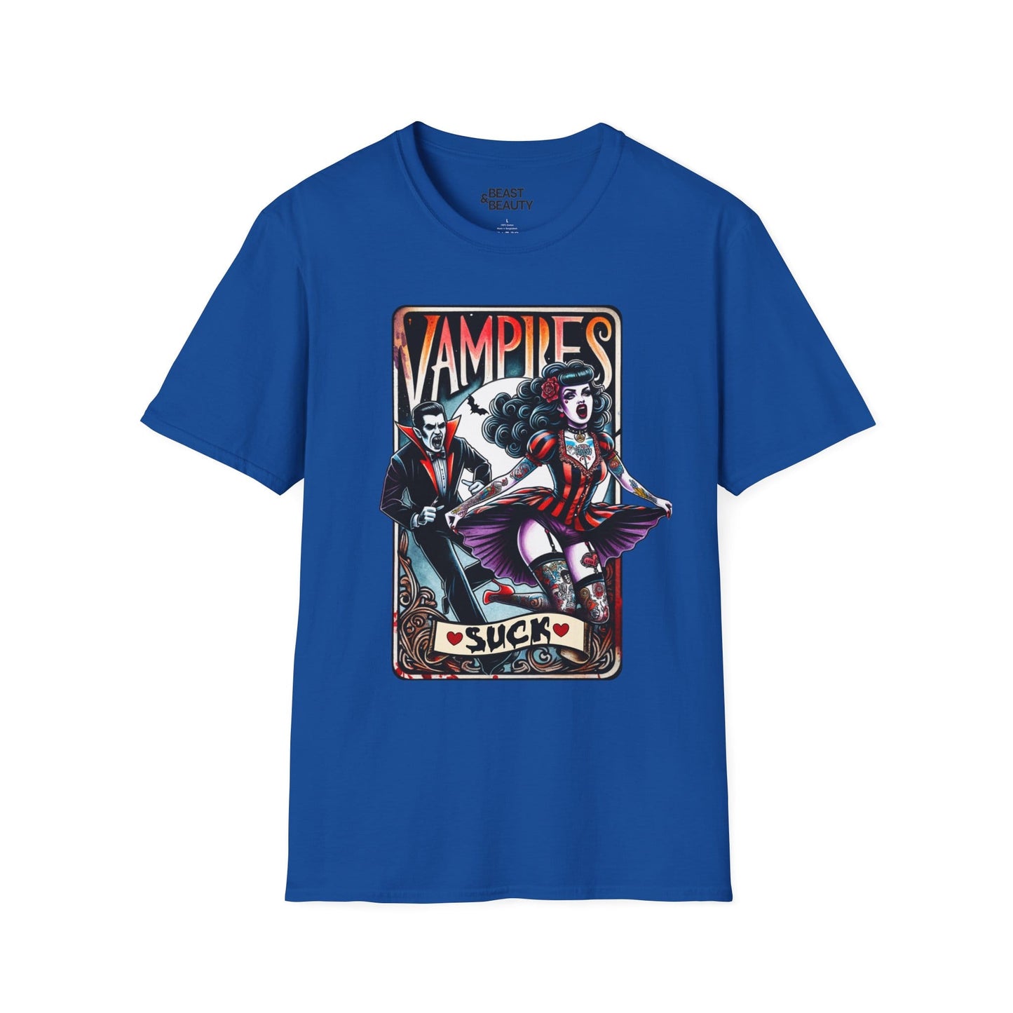 vampires suck gothic tarot t-shirt t-shirt second colour product image