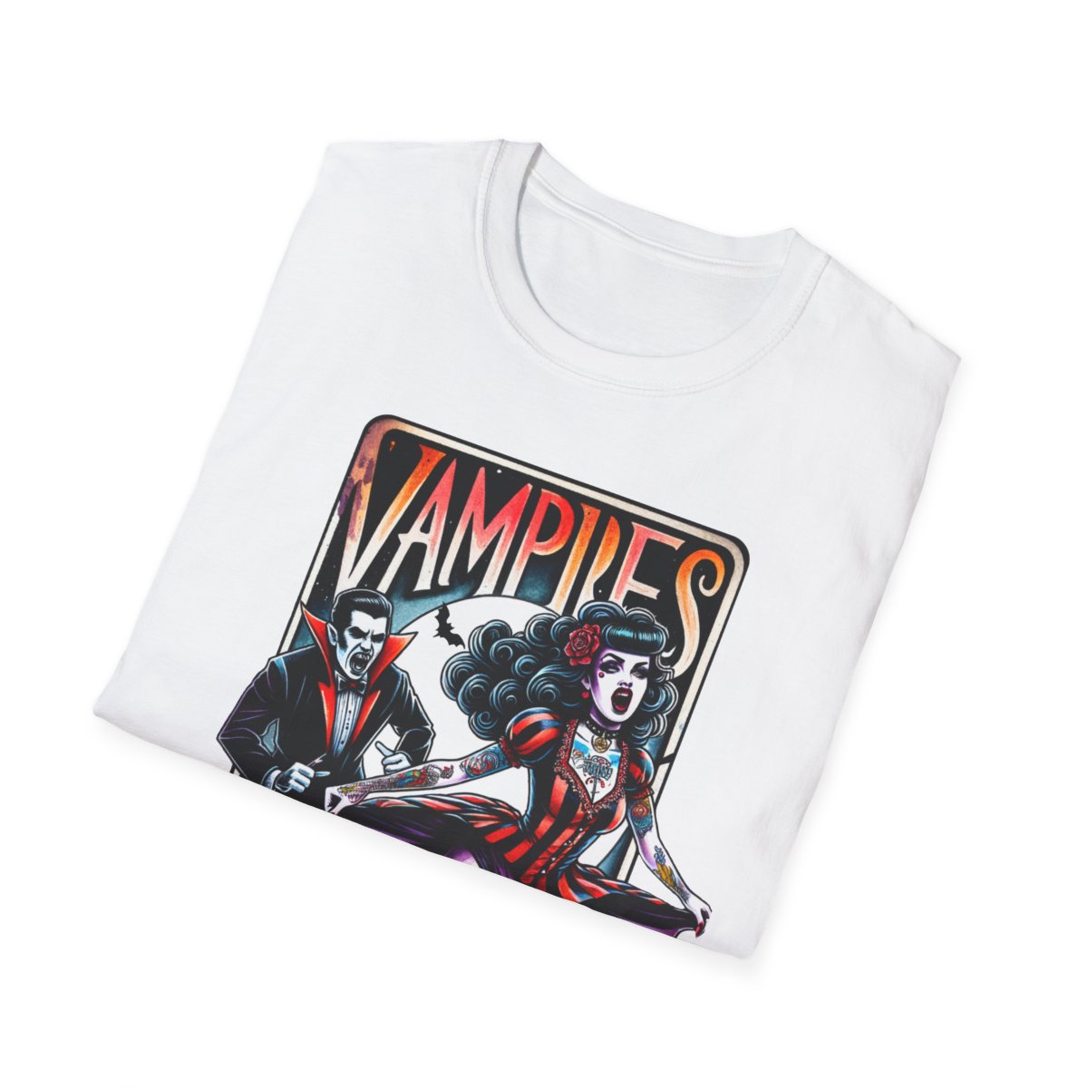 Vampires Suck Gothic Tarot T-Shirt - funny t-shirt by Cheeky Business