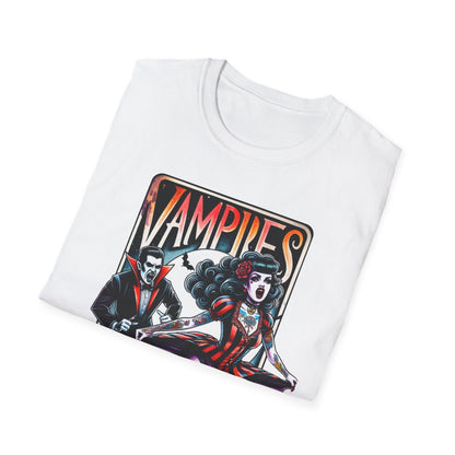 Vampires Suck Gothic Tarot T-Shirt - funny t-shirt by Cheeky Business