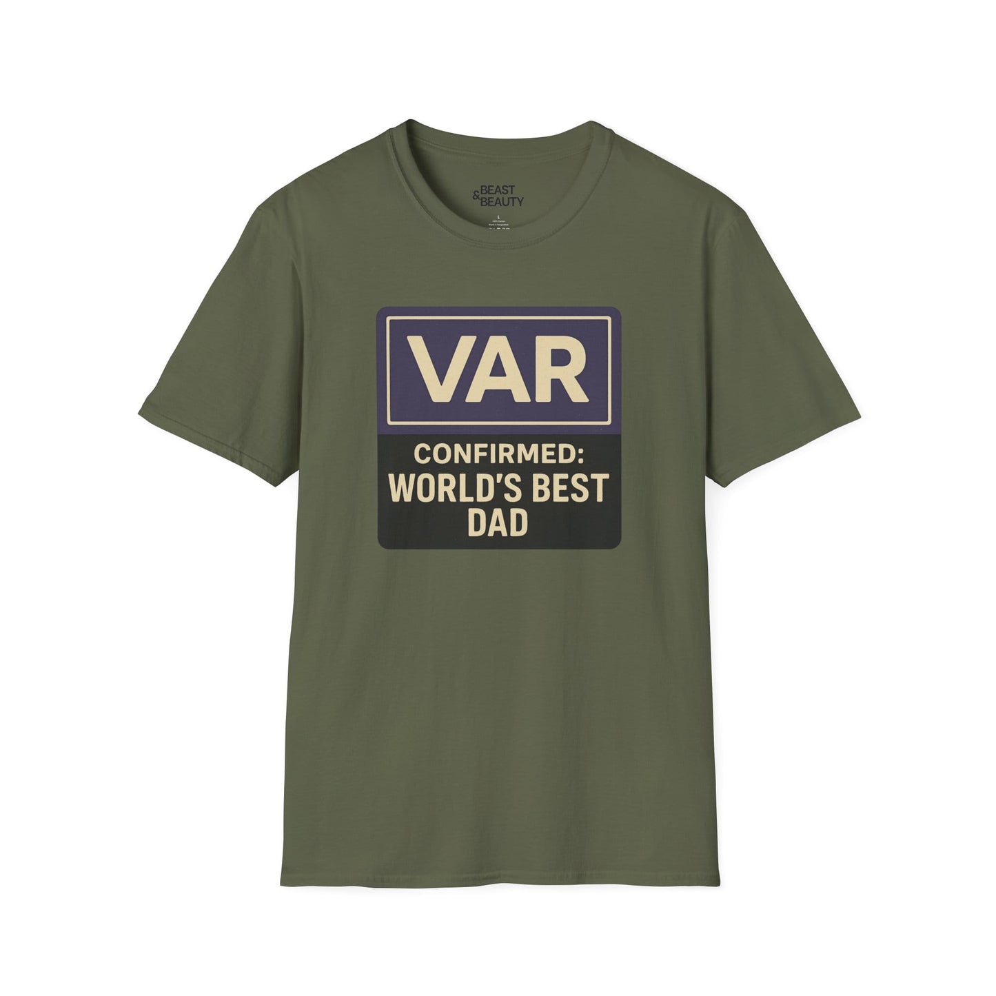 var confirmed world s best dad t-shirt military green t-shirt Father's Day gift idea