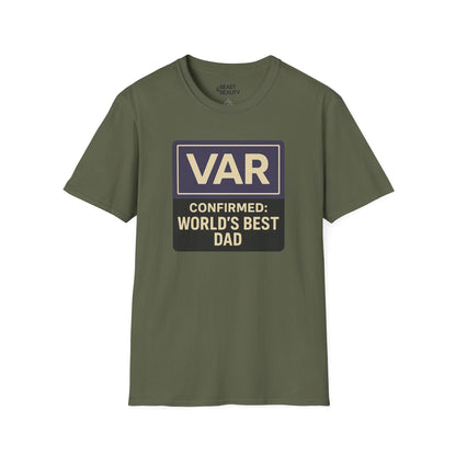 var confirmed world s best dad t-shirt military green t-shirt Father's Day gift idea