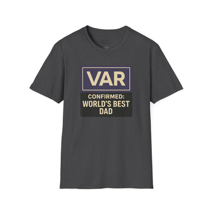 var confirmed world s best dad t-shirt dark heather t-shirt Father's Day gift idea
