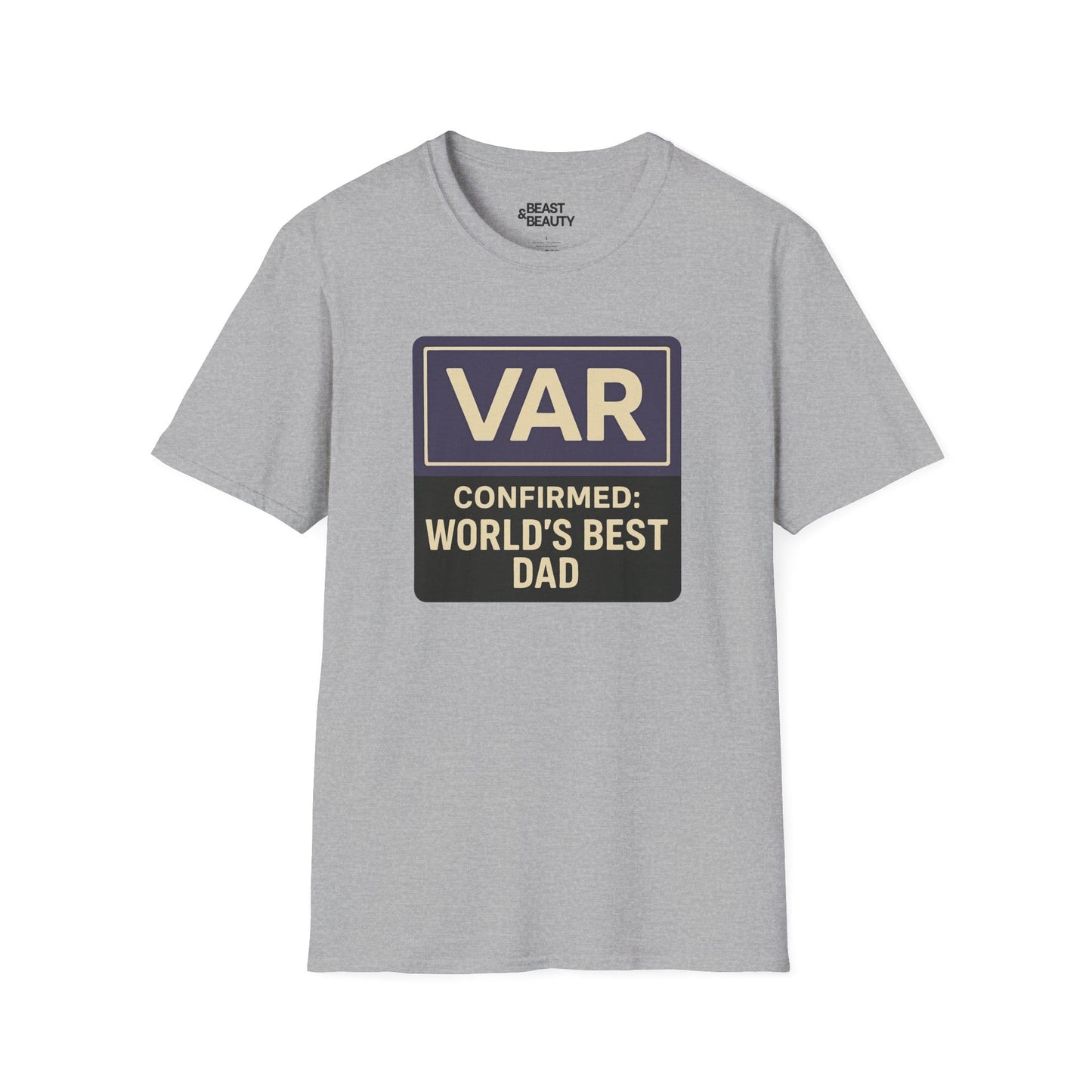 var confirmed world s best dad t-shirt sport grey t-shirt Father's Day gift idea