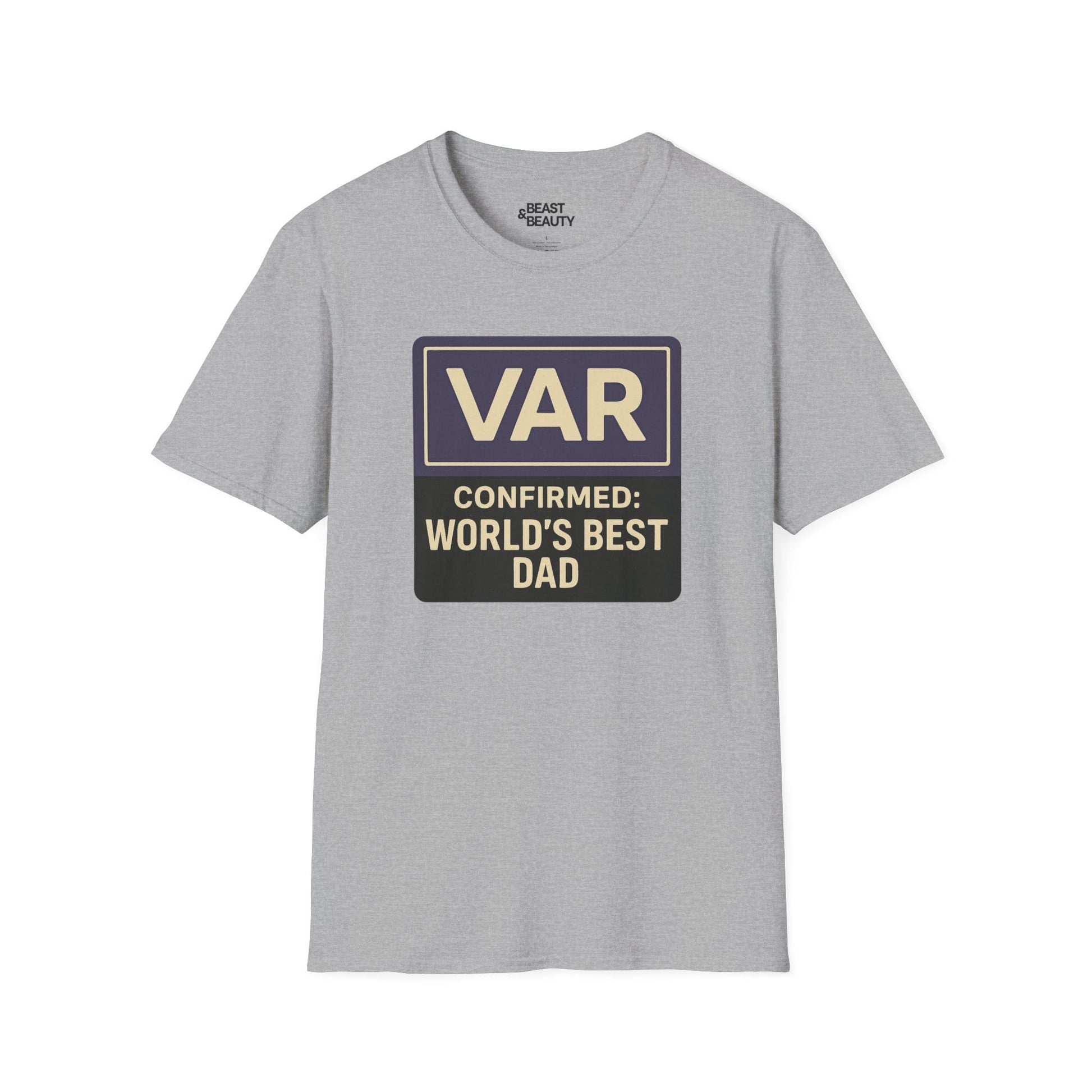 var confirmed world s best dad t-shirt sport grey t-shirt Father's Day gift idea