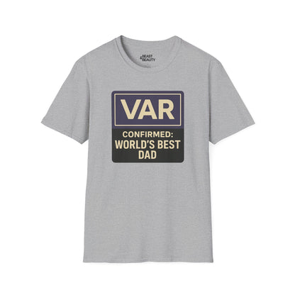 var confirmed world s best dad t-shirt sport grey t-shirt Father's Day gift idea