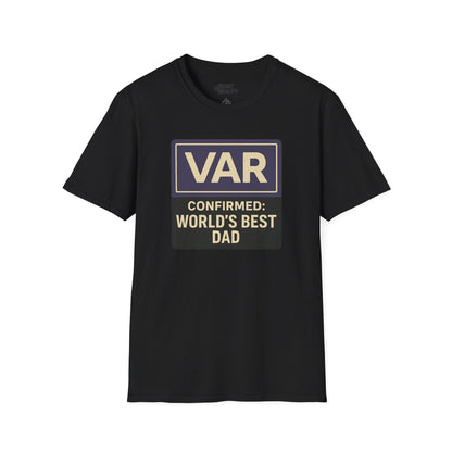 var confirmed world s best dad t-shirt black t-shirt Father's Day gift idea