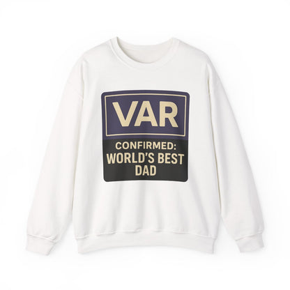 VAR Confirmed World’s Best Dad Sweatshirt - funny sweatshirt by Cheeky Business