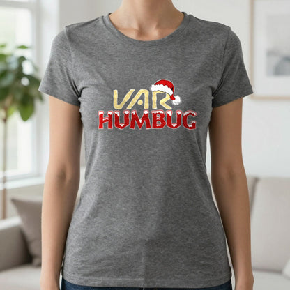 VAR Humbug Christmas T-Shirt & Sweatshirt in Charcoal, worn, our photo