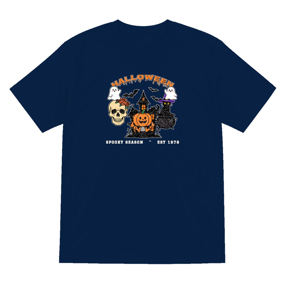 Vintage Halloween T-Shirt & Sweatshirt in Navy (T-Shirt)