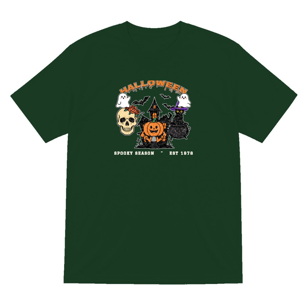 Vintage Halloween T-Shirt & Sweatshirt in Forest Green (T-Shirt)