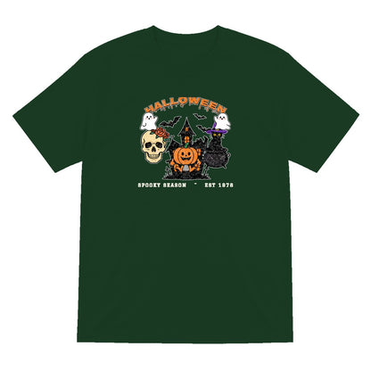 Vintage Halloween T-Shirt & Sweatshirt in Forest Green (T-Shirt)