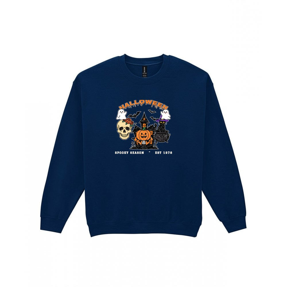 Vintage Halloween T-Shirt & Sweatshirt in Navy (Sweatshirt)