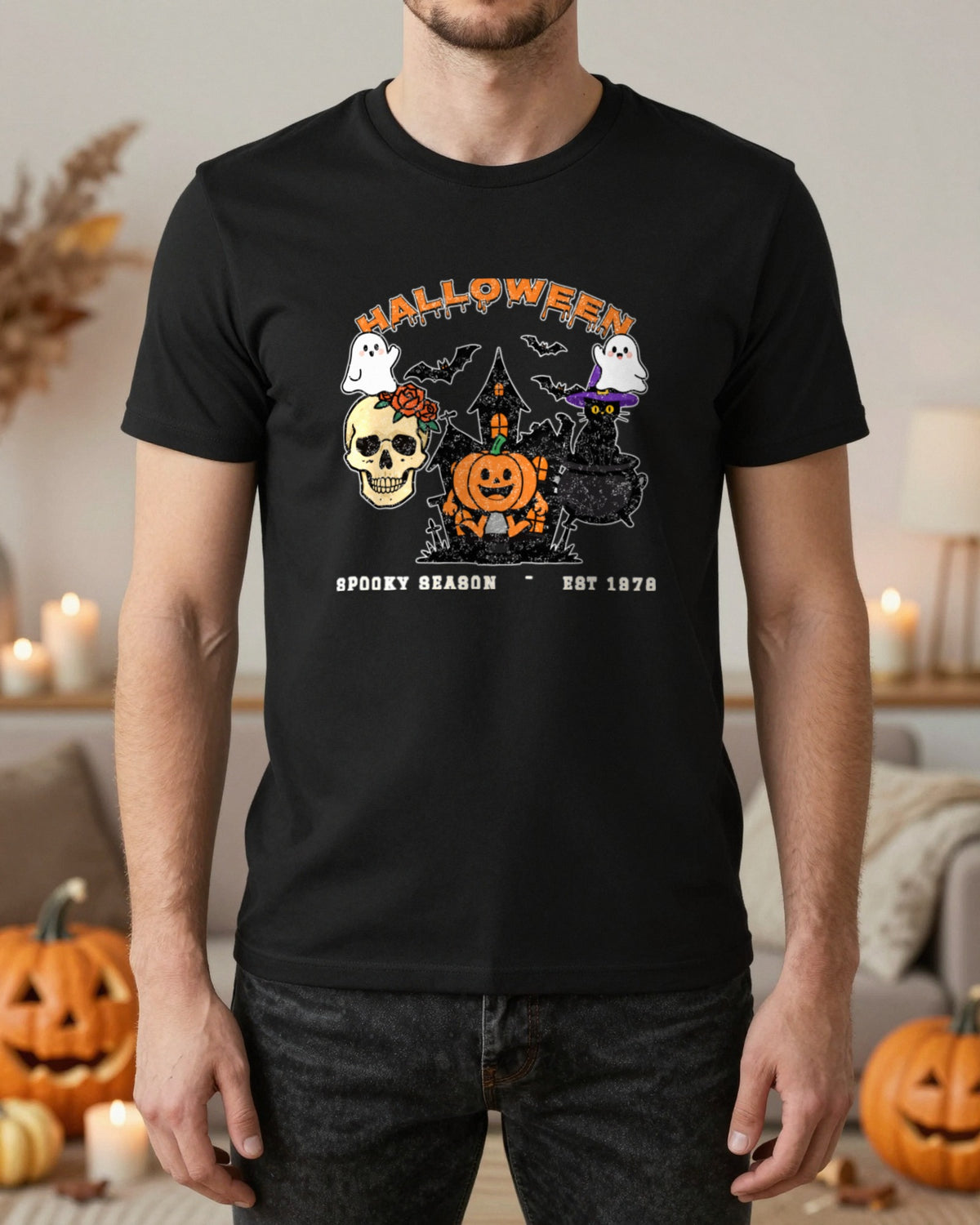 Vintage Halloween T-Shirt & Sweatshirt worn