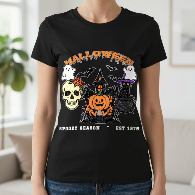Vintage Halloween T-Shirt & Sweatshirt | Retro Distressed Spooky Season